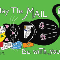 D005 Drawings: 5 x Titina and Friends - "May the mail be with you!" (bundle of 5 cards) - top quality approved by www.postcardsmarket.com specialists