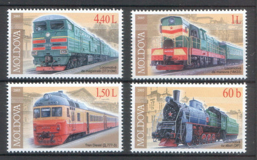 * Stamps | Moldova 2005 Trains - top quality approved by www.postcardsmarket.com specialists