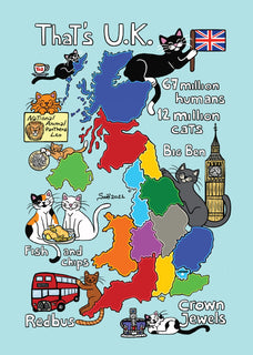 Drawings: 5 x Titina and Friends - United Kingdom (bundle of 5 cards) - top quality approved by www.postcardsmarket.com specialists