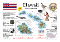 North America | U.S. Constituent - HAWAII (MOTW US) - top quality approved by www.postcardsmarket.com specialists