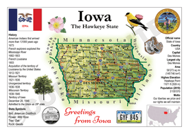 North America | U.S. Constituent - IOWA (MOTW US) - top quality approved by www.postcardsmarket.com specialists