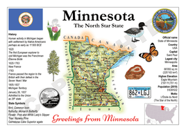 North America | U.S. Constituent - MINNESOTA (MOTW US) - top quality approved by www.postcardsmarket.com specialists