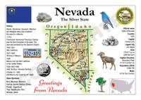 North America | U.S. Constituent - NEVADA (MOTW US) - top quality approved by www.postcardsmarket.com specialists