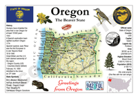 North America | U.S. Constituent - OREGON (MOTW US) - top quality approved by www.postcardsmarket.com specialists