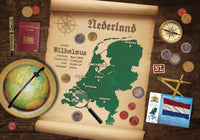 Netherlands Map Postcard World Explorer PWE - top quality approved by www.postcardsmarket.com specialists