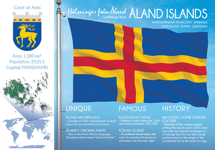 Europe | ALAND ISLANDS - FW - top quality approved by www.postcardsmarket.com specialists