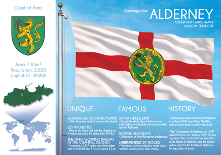 Europe | ALDERNEY - FW - top quality approved by www.postcardsmarket.com specialists