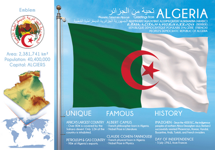 AFRICA | ALGERIA - FW (country No. 33) - top quality approved by www.postcardsmarket.com specialists