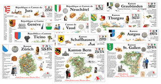 Collector's pack: Europe | Swiss Cantons - All 26 Cantons MOTW +1 Switzerland MOTW - top quality approved by www.postcardsmarket.com specialists