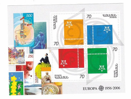 * Stamps | Armenia 2005 50th Anniversary of the first Europa Issue - Souvenir Sheet - top quality Stamps approved by www.postcardsmarket.com specialists