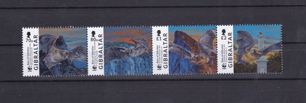 * Stamps | Gibraltar 2017 WWF Bats of Gibraltar - top quality approved by www.postcardsmarket.com specialists