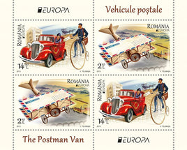 Stamps: 2013 The Postman Van - Souvenir sheet EUROPA 2013 - Romania MNH Stamps - Postcards Market