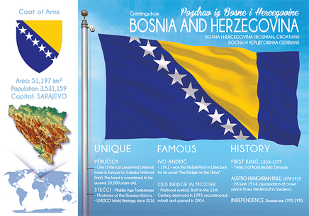 Europe | BOSNIA & HERZEGOVINA - FW (country No. 133) - top quality approved by www.postcardsmarket.com specialists