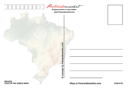 South America | BRAZIL - FW (country No. 6) - top quality approved by www.postcardsmarket.com specialists