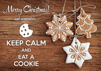 Photo: Keep calm and eat a cookie (bundle x 5 pieces) - top quality approved by www.postcardsmarket.com specialists