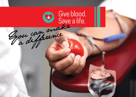 Photo: Donate blood, be a hero! - top quality approved by www.postcardsmarket.com specialists