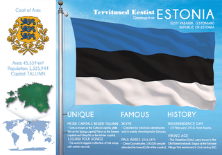 Europe | ESTONIA - FW (country No. 152) - top quality approved by www.postcardsmarket.com specialists