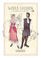 World Fashion Historical Collection - Canada_English style (bundle x 5 pieces) - top quality approved by Postcards Market specialists