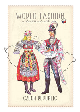 World Fashion Historical Collection - Czechia (bundle x 5 pieces) - top quality approved by Postcards Market specialists