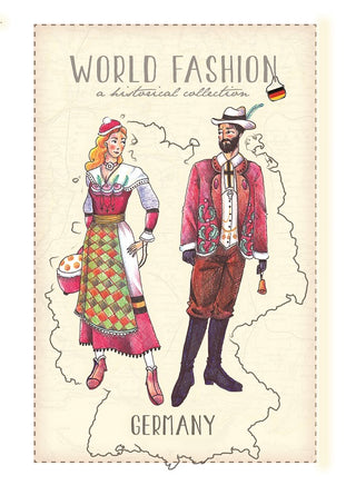 World Fashion Historical Collection - Germany2 (bundle x 5 pieces) - top quality approved by Postcards Market specialists