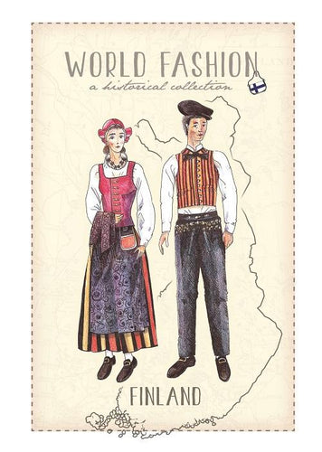 World Fashion Historical Collection - Finland (bundle x 5 pieces) - top quality approved by Postcards Market specialists