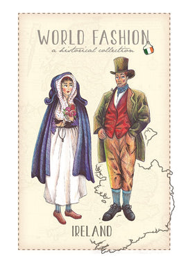 World Fashion Historical Collection - Ireland (bundle x 5 pieces) - top quality approved by Postcards Market specialists