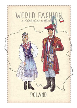 World Fashion Historical Collection - Poland (bundle x 5 pieces) - top quality approved by Postcards Market specialists