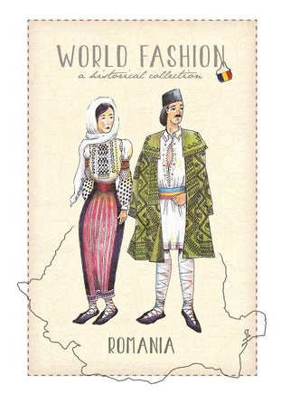 World Fashion Historical Collection - Romania (bundle x 5 pieces) - top quality approved by Postcards Market specialists