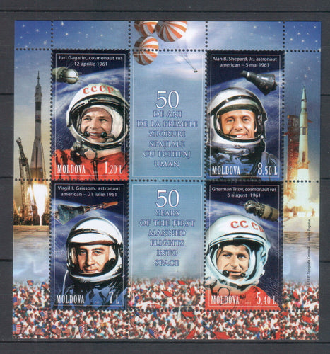* Stamps | Moldova 2011 - 50 Years First Space Flight - top quality approved by www.postcardsmarket.com specialists