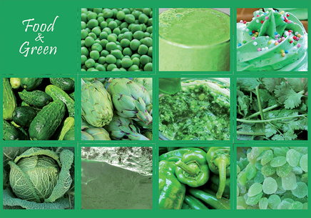 Photo: Food & Green (bundle x 5 pieces) - top quality approved by www.postcardsmarket.com specialists