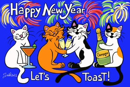 D014 Drawings: Titina and Friends - "Happy New Year!" - top quality approved by www.postcardsmarket.com specialists