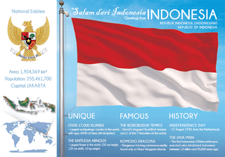Asia | INDONESIA - FW (country No. 4) - top quality approved by www.postcardsmarket.com specialists
