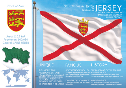 Europe | JERSEY - FW - top quality approved by www.postcardsmarket.com specialists