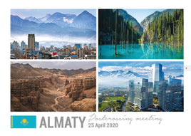 Photo Meeting: Almaty Kazakhstan 25 April 2020 Meeting postcard x 10 pieces - top quality approved by www.postcardsmarket.com specialists