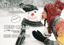 Photo: Keep calm and kiss (bundle x 5 pieces) - top quality approved by www.postcardsmarket.com specialists