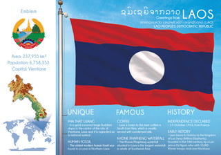 Asia | LAOS - FW (country No. 103) - top quality approved by www.postcardsmarket.com specialists