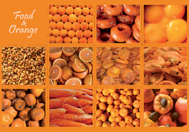 Photo: Food & Orange (bundle x 5 pieces) - top quality approved by www.postcardsmarket.com specialists