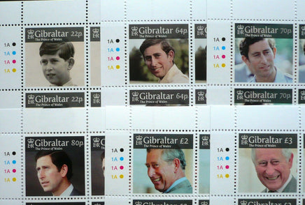 * Stamps | Gibraltar 2018 The Prince of Wales - 70th Birthday Anniversary of Prince Charles - Gibraltar stamps - top quality approved by www.postcardsmarket.com specialists