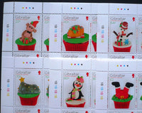 * Stamps | Gibraltar 2017 Christmas - Cupcakes - Gibraltar stamps - top quality approved by www.postcardsmarket.com specialists