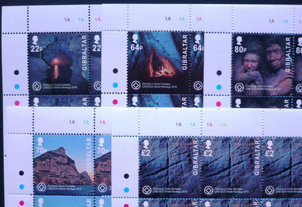 * Stamps | Gibraltar 2016 UNESCO Gorham's Cave Complex - Gibraltar stamps - top quality approved by www.postcardsmarket.com specialists