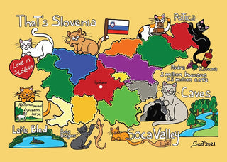 Drawings: 5 x Titina and Friends - Slovenia (bundle of 5 cards) - top quality approved by www.postcardsmarket.com specialists