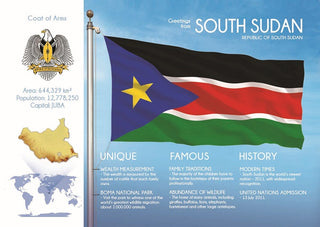 AFRICA | SOUTH SUDAN - FW - top quality approved by www.postcardsmarket.com specialists