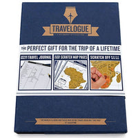*Travelogue - Interactive Travel Diary with 8 Scratch Mini Maps - Perfect Gift! - top quality Collector Pack approved by www.postcardsmarket.com specialists