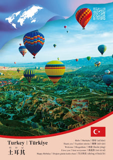 Asia | Europe | Turkey CCUN Postcard x3pieces - top quality approved by www.postcardsmarket.com specialists