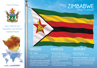 AFRICA | ZIMBABWE - FW (country No. 73) - top quality approved by www.postcardsmarket.com specialists